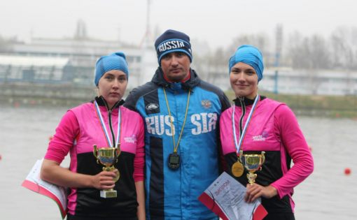 Плаксина Валентина и Аксенова Анна выиграли Кубок Федерации гребного спорта России в двойке без рулевого