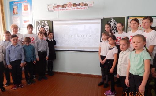 Школьникам села Большая Сакма - о "Детях войны"