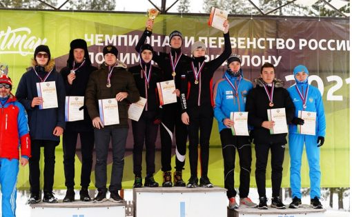 Денис Гассиев - серебряный призер Первенства и чемпионата России  по зимнему триатлону