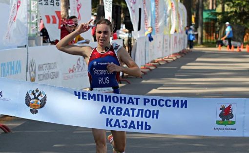 Александра Разаренова – победитель чемпионата России по триатлону