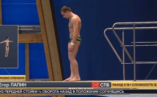 Егор Лапин завоевал еще одну серебряную медаль на Чемпионате России по прыжкам в воду